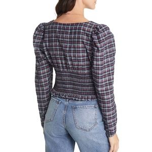 🌹2 for $20🌹   NWT. Treasure & Bond Smocked Surplice Long Sleeve Blouse. Size L